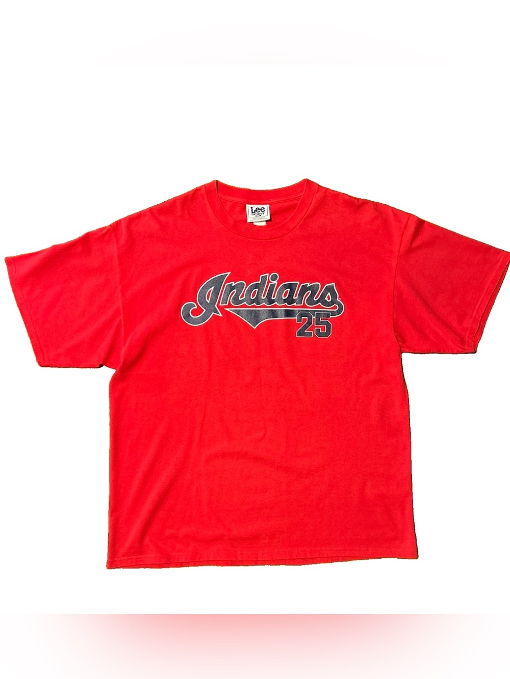 Vintage 2000 Jim Thome #25 Cleveland Indians T-Shirt - Size XXL - Lee Sport
